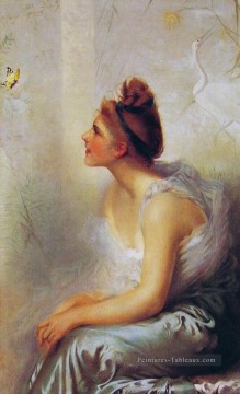  Vittorio Peintre - Beauté et la femme papillon Vittorio Matteo Corcos